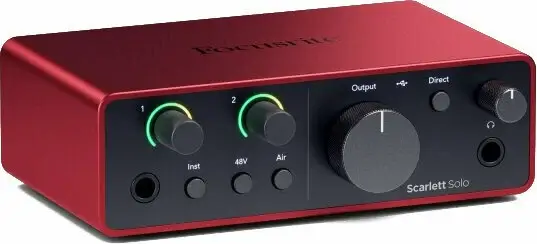 Focusrite Scarlett Solo 4th Gen USB Audio Interface - 2