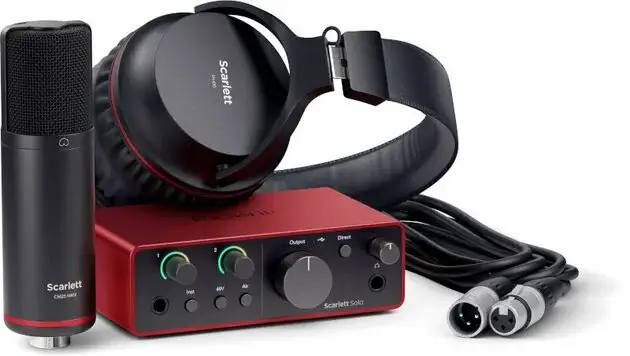 Focusrite Scarlett Solo Studio 4th Gen Recording Bundle - 1