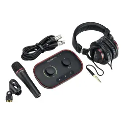 Focusrite Vocaster One Studio USB-C Podcast Seti (Mikrofon + Kulaklık) - 1