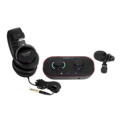 Focusrite Vocaster One Studio USB-C Podcasting Audio Interface Bundle - 3