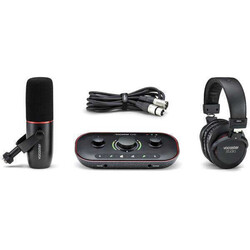 Focusrite Vocaster Two Studio USB-C Podcasting Audio Interface Bundle - 1