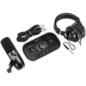 Focusrite Vocaster Two Studio USB-C Podcasting Audio Interface Bundle - 2