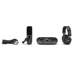 Focusrite Vocaster Two Studio USB-C Podcasting Audio Interface Bundle - 3