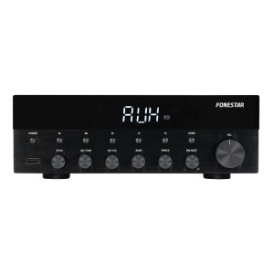 Fonestar AS-1515 Hi-Fi Stereo Amplifikatör (Bluetooth, USB, FM Radyo, Mikrofon Girişleri) - Fonestar