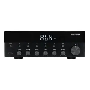 Fonestar AS-1515 Hi-Fi Stereo Amplifikatör (Bluetooth, USB, FM Radyo, Mikrofon Girişleri) - 1