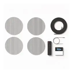 Fonestar KS-WALL-4 4’lü Duvar Tipi Ses Kiti (Bluetooth/USB/FM, 25+25W RMS, 6″ Tavan Hoparlörlü) - 2