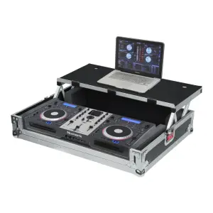 Gator Frameworks G-TOURDSPUNICNTLB Orta Boy DJ Kontrolörler İçin Platformlu Universal Flight Case - 1