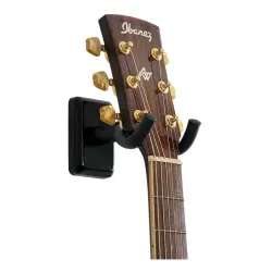 Gator Frameworks GFW-GTR-HNGRBLK Siyah Duvar Tipi Gitar Askısı - 2