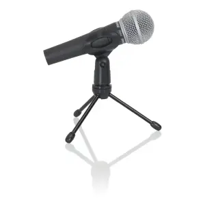 Gator Frameworks GFW-MIC-0250 Kablolu Mikrofonlar için Mini Tripod Masaüstü Standı - 1