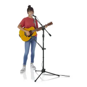 Gator Frameworks GFW-MIC-CLMPBM9 Ayarlanabilir Açılı 9 inç Kelepçeli Mini Boom Kol - 2