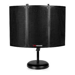 Gator Frameworks GFW-MICISO1216 12×16 inç Masaüstü Mikrofon İzolasyon Kalkanı (Yuvarlak Tabanlı) - 7