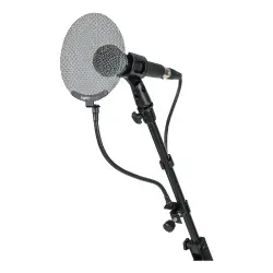 Gator Frameworks GFW-POPFILTER-MTL Metal Ekranlı Pop Filtre (Gooseneck’li) - 1