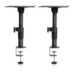 Gator Frameworks GFWSPKSTMNDSKCMP Kelepçeli Ayarlanabilir Stüdyo Monitör Standı - 2