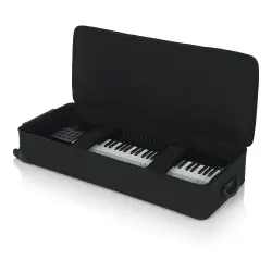 Gator Frameworks GK-61 61 Tuşlu Klavyeler İçin Tekerlekli Hafif Sert Kasa - 1