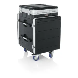 Gator Frameworks GRC-10X12 PU 10U Üst / 12U Yan Konsol Tipi Taşınabilir Audio Rack (Tekerlekli) - 1