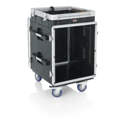 Gator Frameworks GRC-10X12 PU 10U Üst / 12U Yan Konsol Tipi Taşınabilir Audio Rack (Tekerlekli) - 2