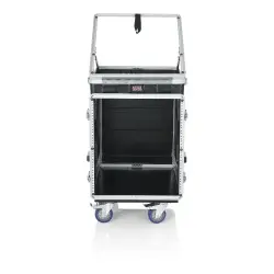 Gator Frameworks GRC-10X12 PU 10U Üst / 12U Yan Konsol Tipi Taşınabilir Audio Rack (Tekerlekli) - 3