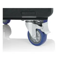 Gator Frameworks GRC-10X12 PU 10U Üst / 12U Yan Konsol Tipi Taşınabilir Audio Rack (Tekerlekli) - 8