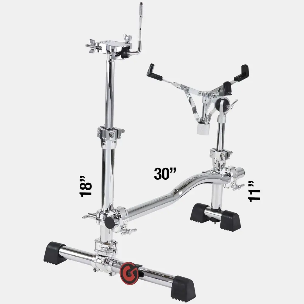 Gibraltar GSVMS-KIT Stealth Drum Rack Vertical Mount System with Chrome Clamps, Tom Holder and Snare Stand - 2