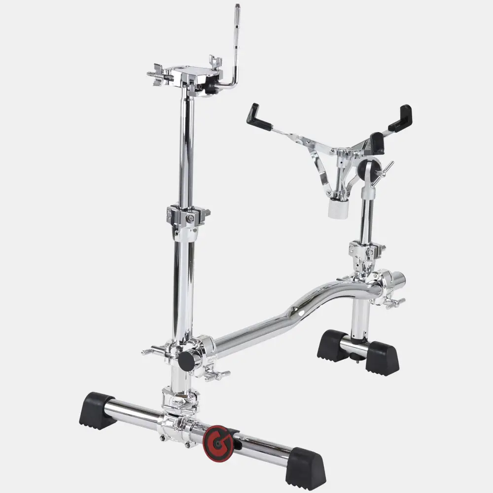 Gibraltar GSVMS-KIT Stealth Drum Rack Vertical Mount System with Chrome Clamps, Tom Holder and Snare Stand - 1