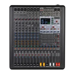 Globe Acoustic GMX1202FX 12 Kanal 2x99 DSP Çift Efektli Bluetooth USB Mikser - Globe Acoustic