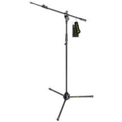 Gravity Stands MS 4322 HDB Ağır Hizmet Tipi Teleskopik Boomlu Tripod Mikrofon Standı - 1