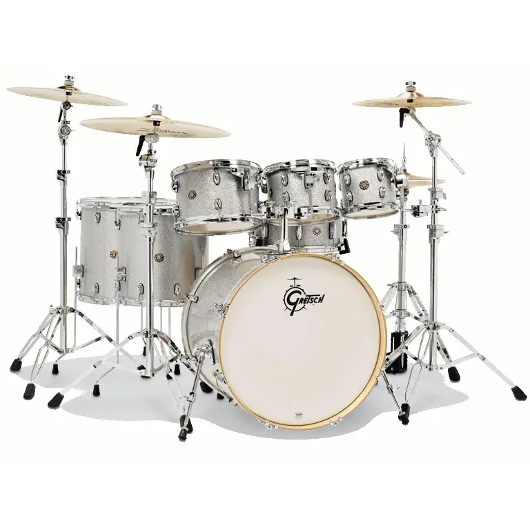 Gretsch CM1-E826P-SS Catalina Maple 7 Parça 22 inç Rock Shell Pack Akustik Davul Seti (Silver Sparkle) - Gretsch