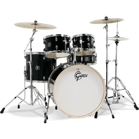Gretsch GE46055B Energy 5 Parça 20 inç Akustik Davul Seti (Black) - Gretsch