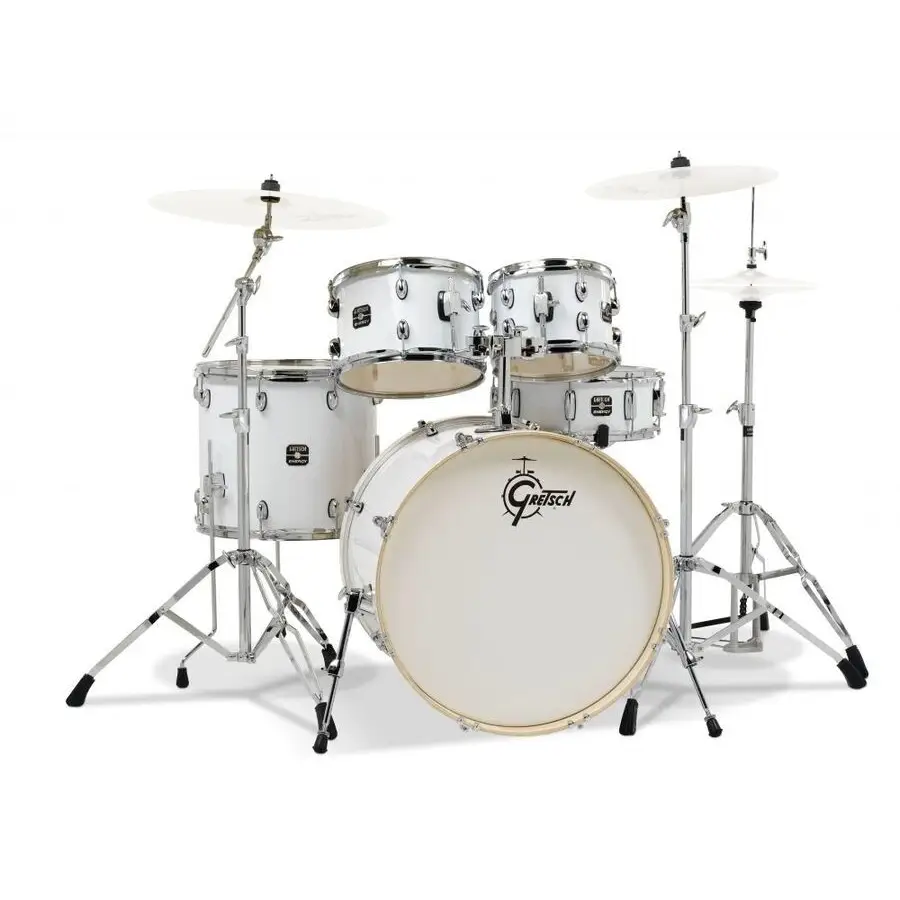 Gretsch GE46055W Energy 5 Parça 20 inç Akustik Davul Seti (White) - Gretsch