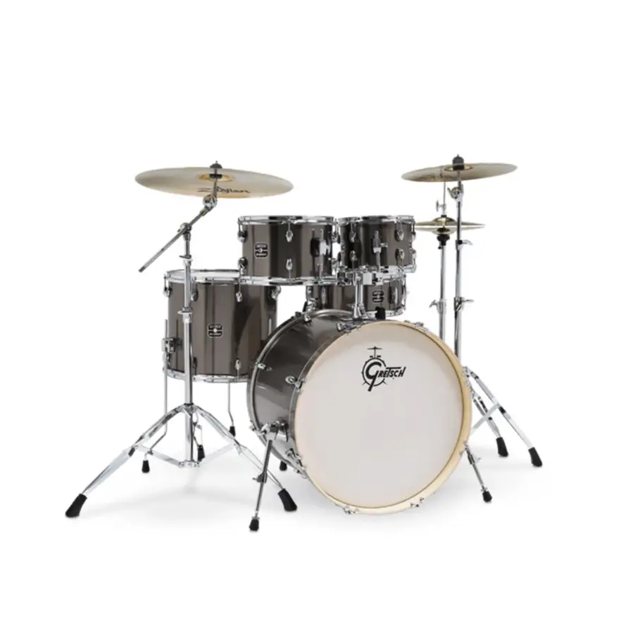 Gretsch GE4605GS Energy 5 Parça 20 inç Akustik Davul Seti (Grey Steel) - Gretsch