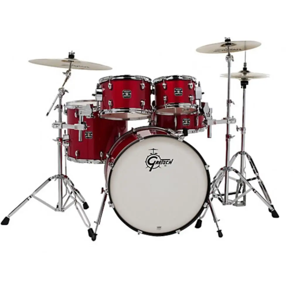 Gretsch GE4E825R Energy 5 Parça 22 inç Akustik Davul Seti (Red) - Gretsch