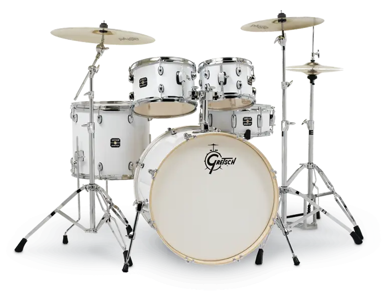 Gretsch GE4E825W Energy 5 Parça 22 inç Akustik Davul Seti (White) - Gretsch