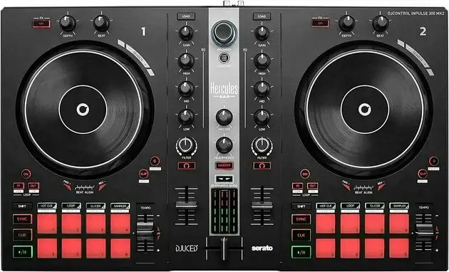 Hercules DJControl Inpulse 300 2-Deck USB DJ Controller for Serato DJ Lite and DJUCED - 1