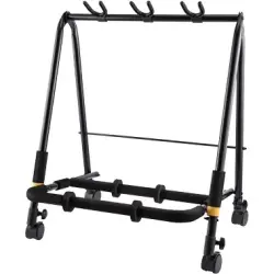 Hercules GS523B PLUS 3-Enstürman Tekerlekli Gitar Rack - 1