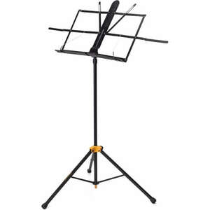 Hercules HCBS-100B Two-Section EZ Glide Music Stand (Black) - 1