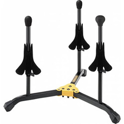 Hercules HCDS-513BB Two Trumpets/Cornets and One Flugelhorn/Soprano Sax Stand - Hercules