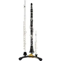 Hercules HCDS543BB 3'lü Flüt Klarnet Pikolo Standı - 2