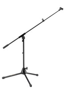 Hercules HCMS-540B Tripod Microphone Stand with Telescoping Boom - 1