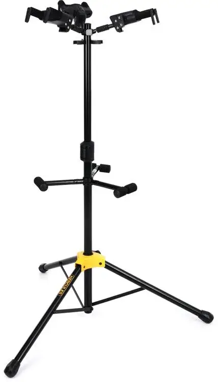 Hercules Stands GS432B PLUS Tri Guitar Stand with Auto Grip System and Foldable Yoke - 1