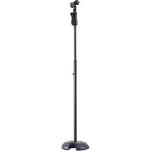 HERCULES Stands MS201B EZ Grip H-Base Microphone Stand with EZ Mic Clip - 1