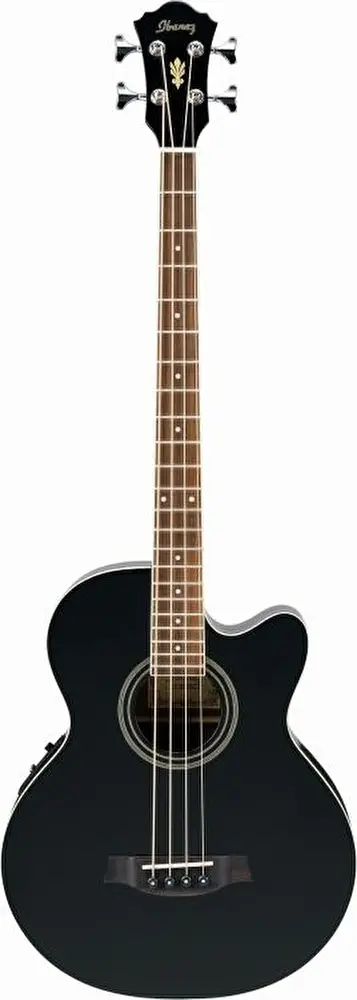 Ibanez AEB8E-BK AEL 4 String Acousric Bass Guitar - 1