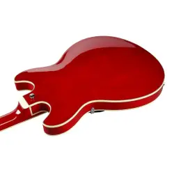 Ibanez AS73-TCD Artcore Semi Hollow Body Transparent Cherry Red Elektro Gitar - 5