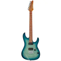 Ibanez AZ24S1F-TXB Transparent Turquoise Burst Elektro Gitar - Ibanez