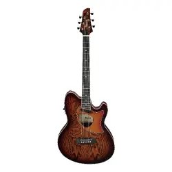 Ibanez TCM50-VBS Vintage Brown Sunburst High Gloss Elektro Akustik Gitar - 1