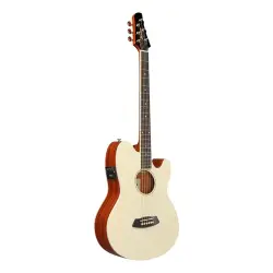 Ibanez TCY10E-IVH Ivory High Gloss Elektro Akustik Gitar - 2