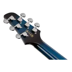 Ibanez TCY10E-TBS Transparent Blue Sunburst High Gloss Elektro Akustik Gitar - 4