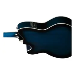 Ibanez TCY10E-TBS Transparent Blue Sunburst High Gloss Elektro Akustik Gitar - 5