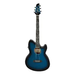 Ibanez TCY10E-TBS Transparent Blue Sunburst High Gloss Elektro Akustik Gitar - 1