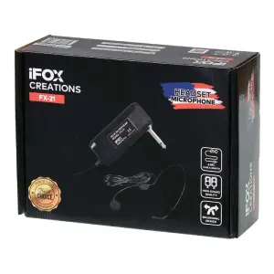 iFOX FX-21 Kablolu Dinamik Yaka Mikrofonu (1000 Ohm) - 4