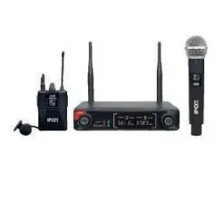 iFOX FX-700EY Çift Kanallı El ve Yaka Mikrofon Seti (UHF Dijital Modülasyon) - iFOX